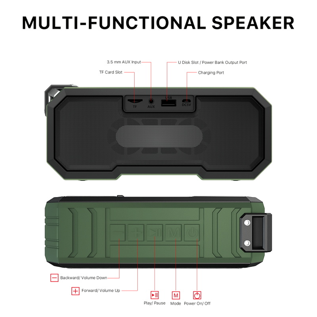 Outback Waterproof Bluetooth Speaker