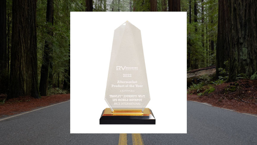 The TravlFi Journey1 Wi-Fi Mobile Hotspot is Named RVIA Aftermarket Product of the Year