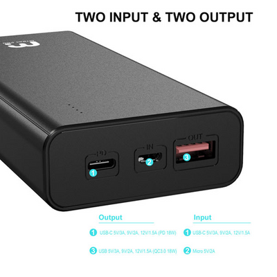 20000mAh Portable Power Bank