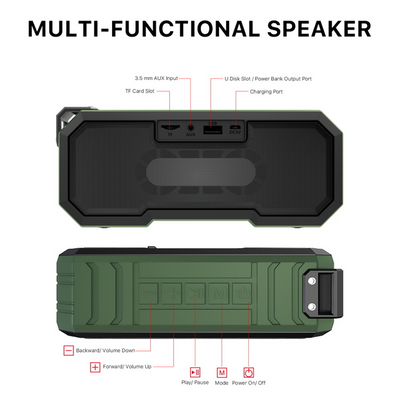 Outback Waterproof Bluetooth Speaker
