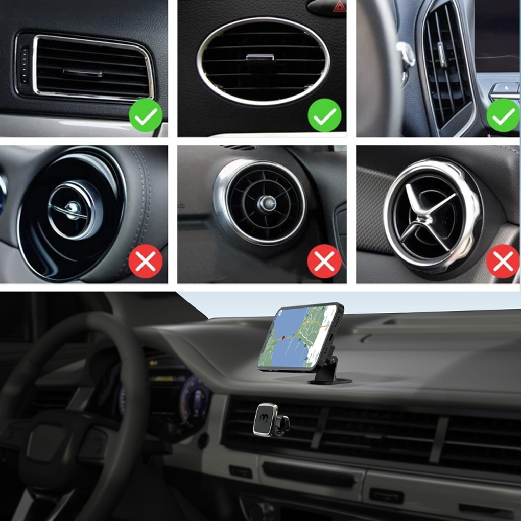 3-in-1 Magnetic Phone Car Mount